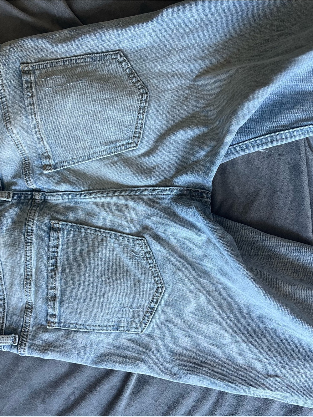 eunina Light Blue Distressed Boyfriend Jeans - Picture 9 of 9